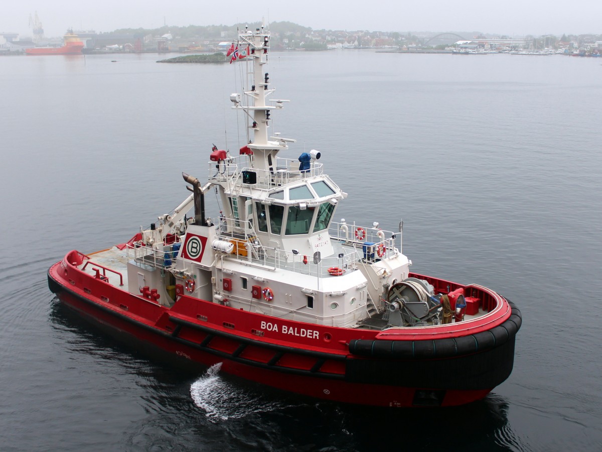 Die Boa Balder am 21.05.2013 im Hafen von Stavanger.