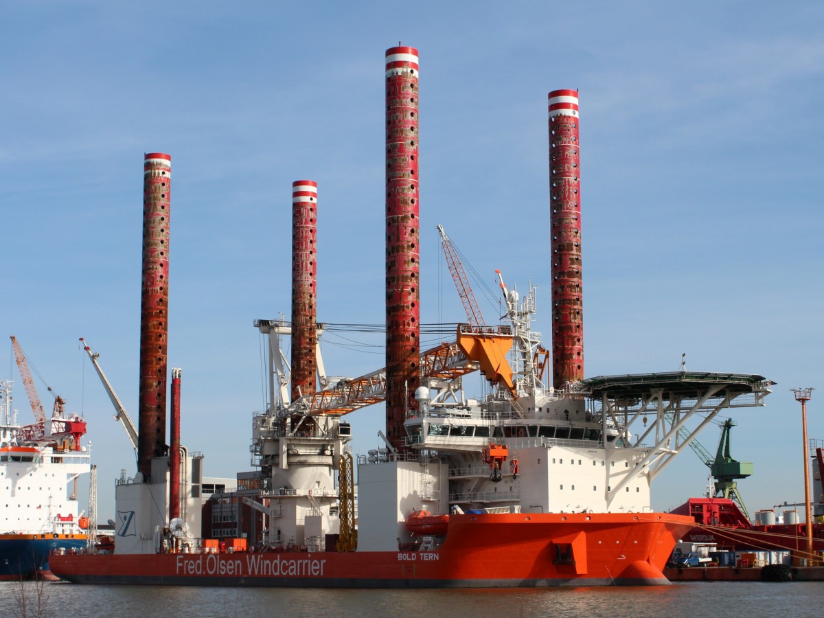 Die Bold Tern am 24.02.2014 im Hafen von Bremerhaven.