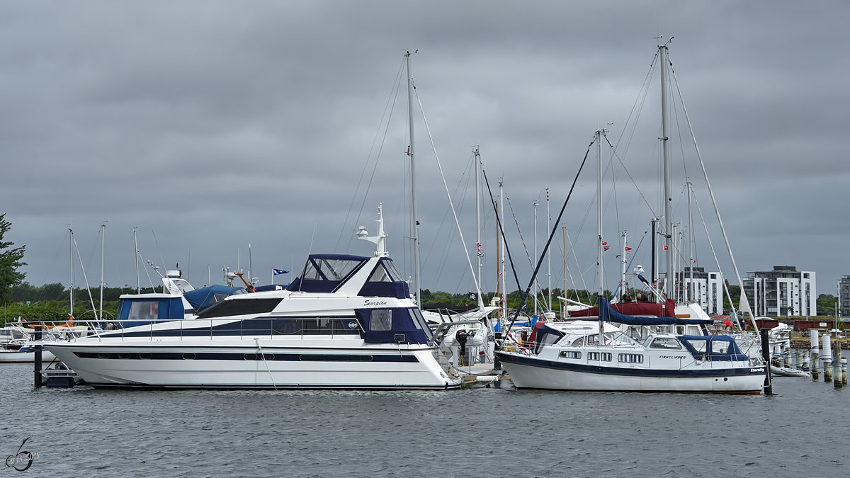 Die Boote  Scorpion  &  Finnclipper Eternity  Anfang Juni 2018 in Aalborg.