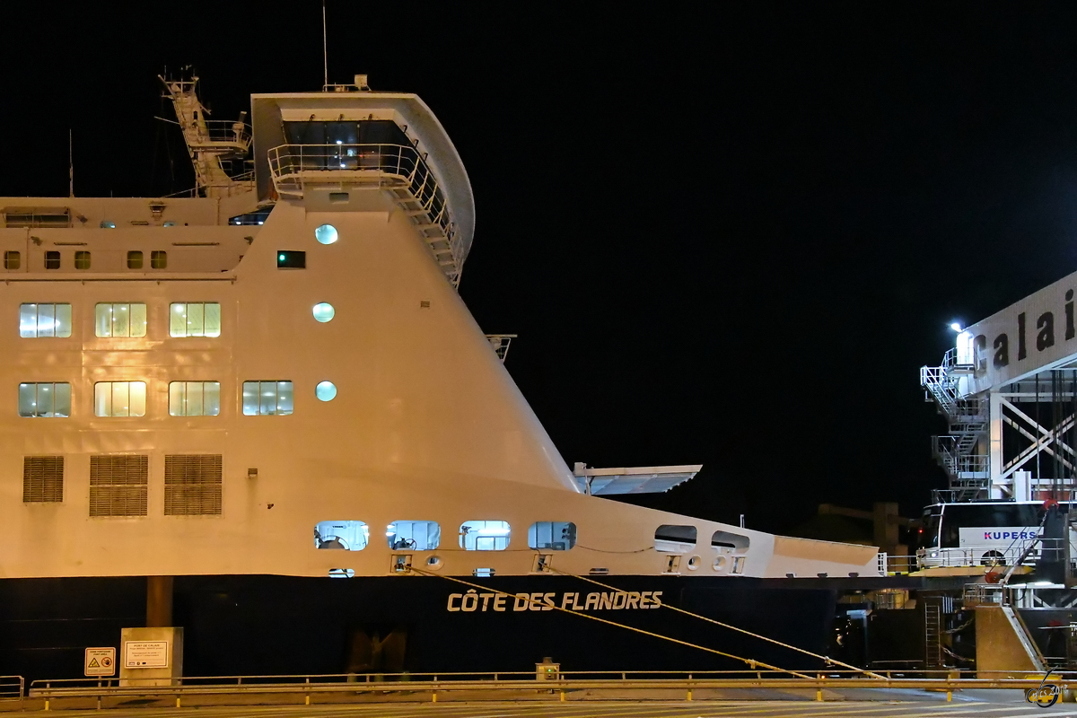 Die Côte des Flandres von DFDS Seaways France wird beladen. (Calais, Juli 2019)