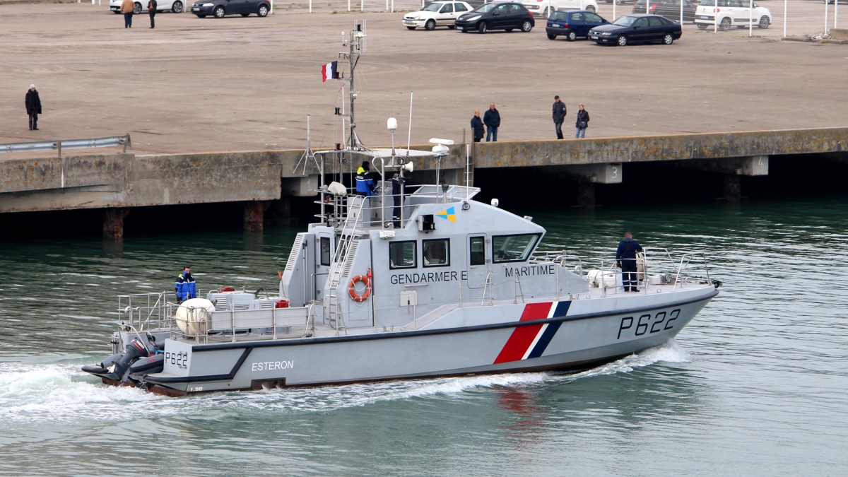 Die Esteron am 21.04.2014 im Hafen von Le Havre.