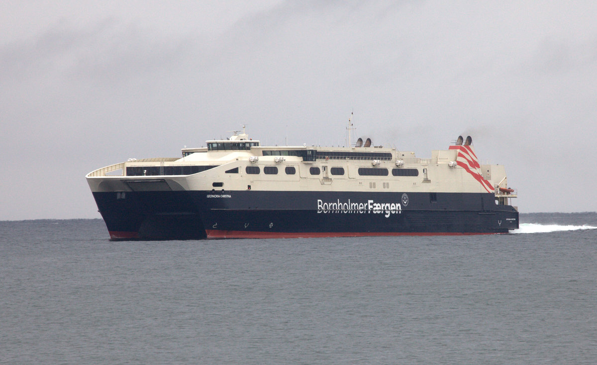 Die Fähre Leonora Christina läuft in Ystad, von der Insel Bornholm kommend, ein. 
22.10.16 , 11:41 Uhr.