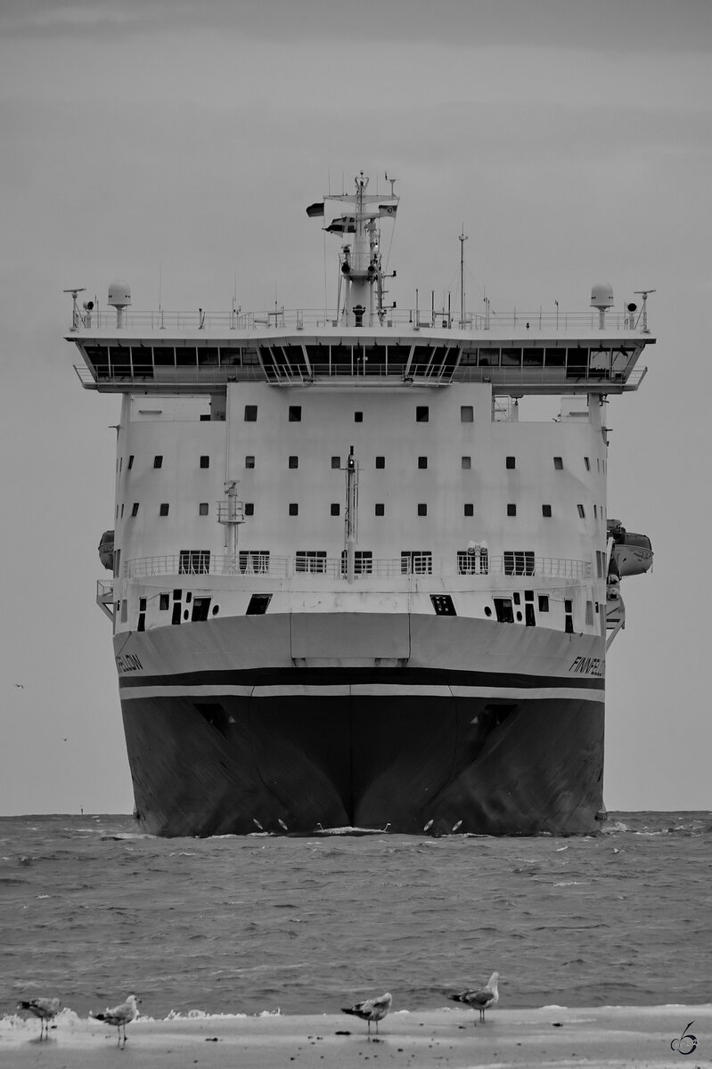 Die FINNFELLOW (IMO: 9145164) war Anfang Mai 2023 bei der Ankunft in Travemünde zu sehen.