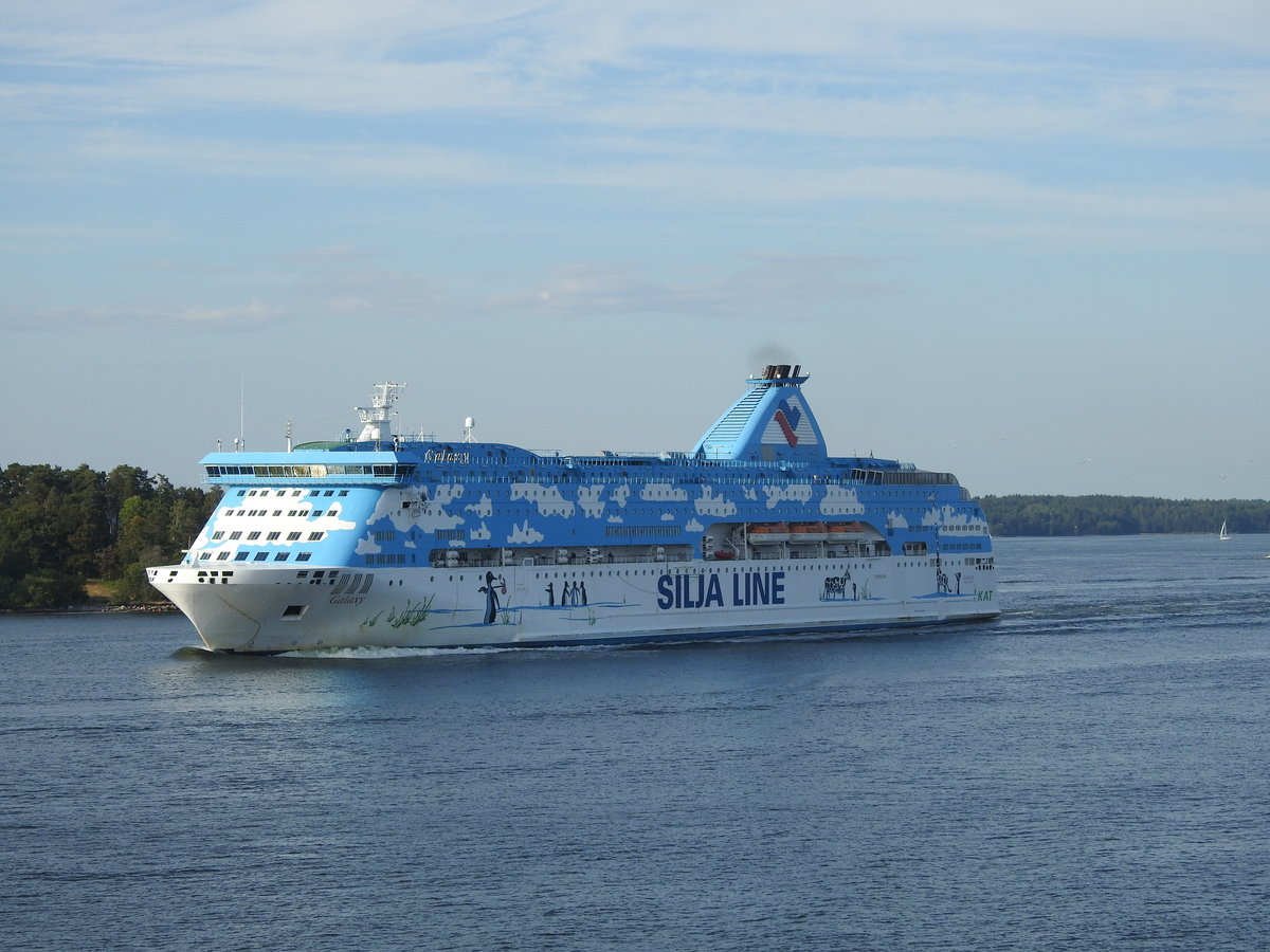 die GALAXY der Silja Line unterwegs Richtung Stockholm am 17.08.2020