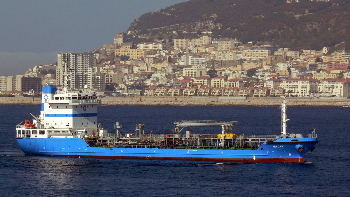 Die Halki am 22.09.2012 vor Gibraltar.