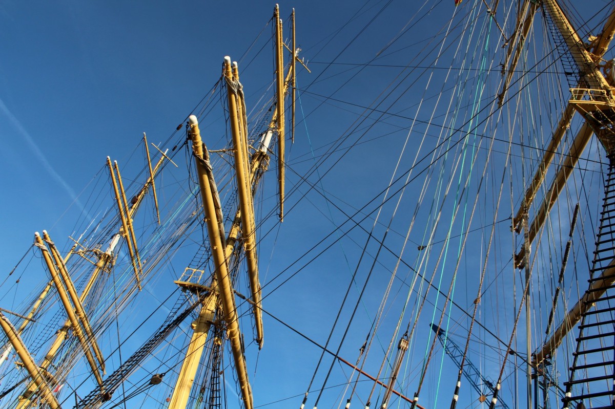 Die Kruzenshtern am 30.12.2013 im Hafen von Bremerhaven.