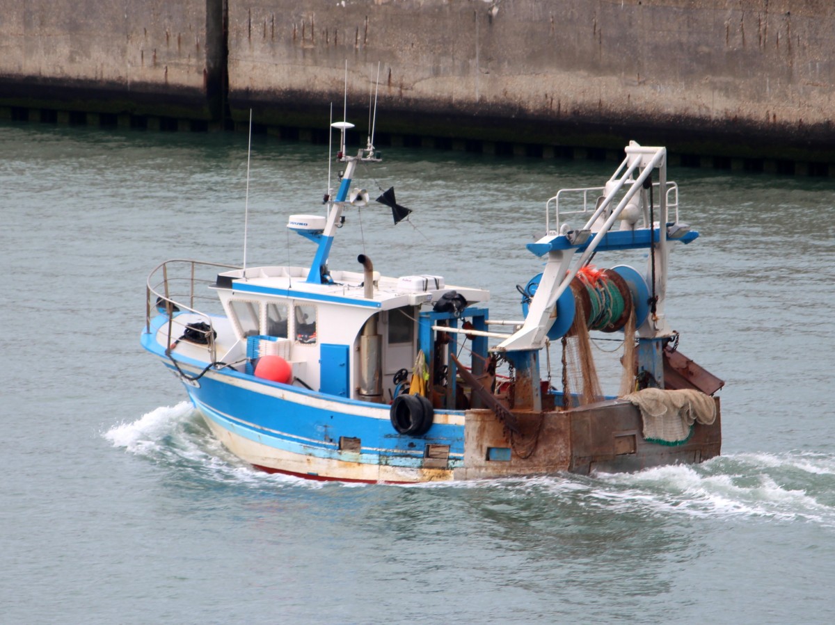 Die Lecharognard am 21.04.2014 im Hafen von Le Havre.