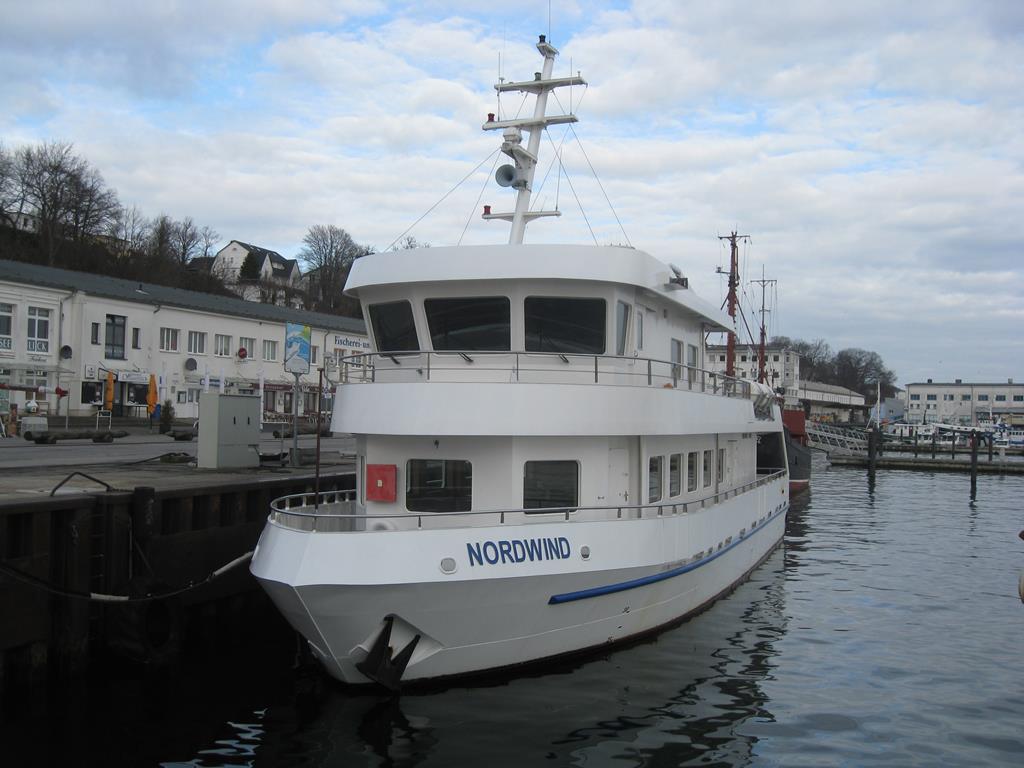 Die NORDWIND am 27.2.2017 im Hafen von Sassnitz.