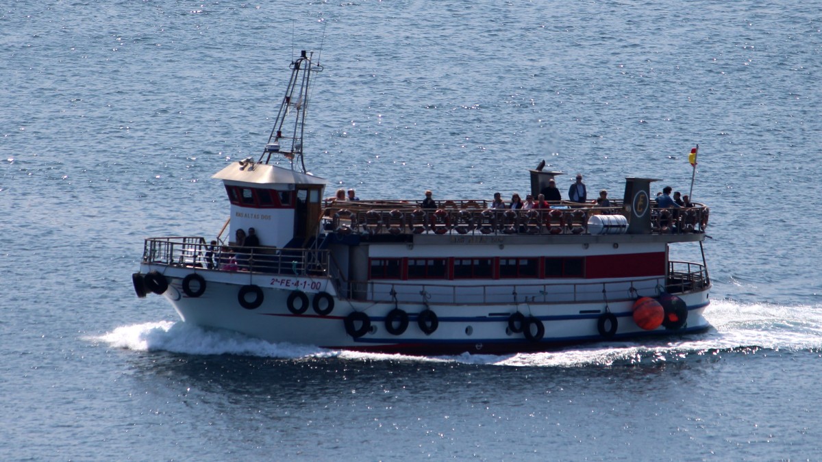 Die Rias Atlas Dos am 18.04.2014 im Hafen von La Coruna.