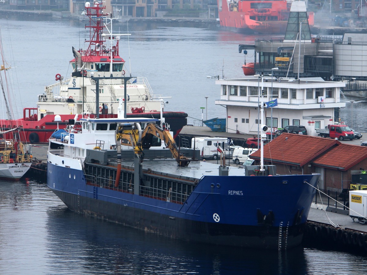 Die Ripnes am 21.05.2013 im Hafen von Stavanger.