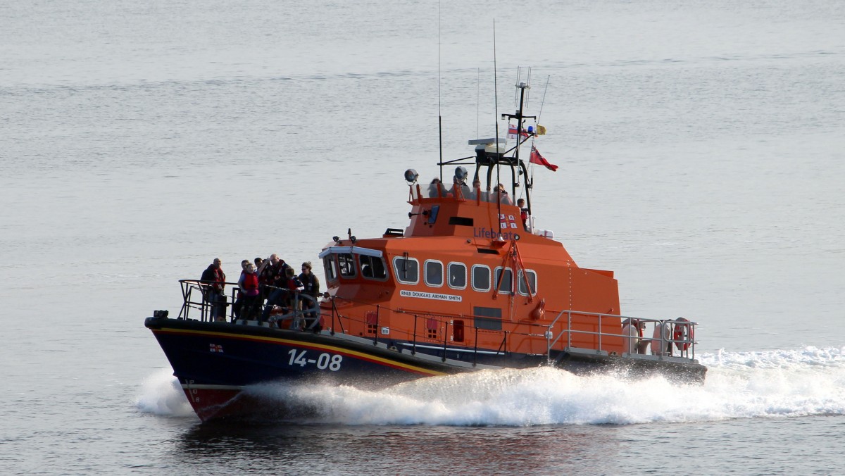 Die RNLB 14-08 Douglas Aikman Smith am 19.05.2013 vor Invergordon.