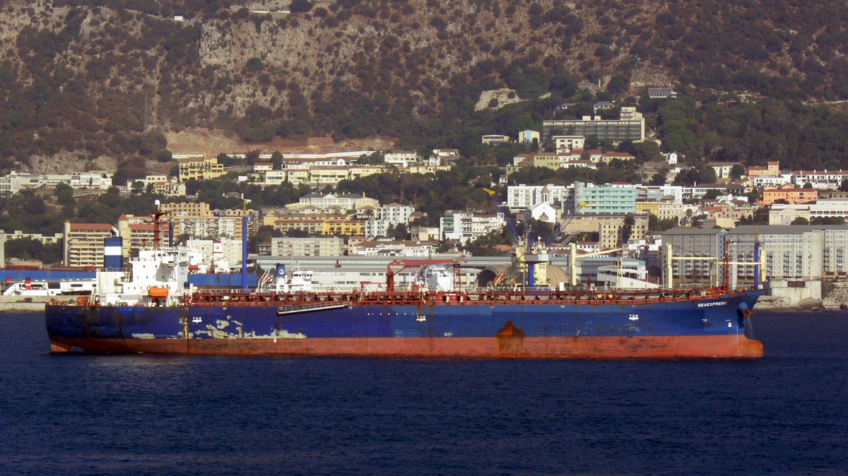 Die Seaexpress am 22.09.2012 vor Gibraltar.