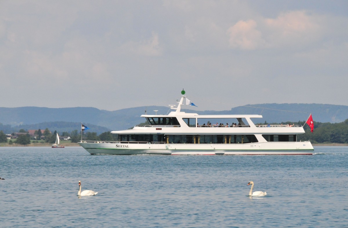 Die Seetal ist die neuste Einheit der Schifffahrtsgesellschaft Hallwilersee. 1.6.2014