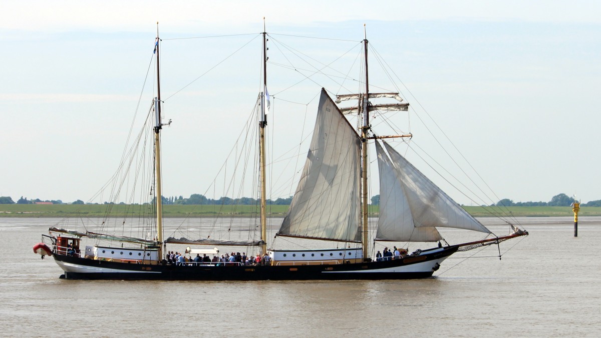 Die Swaensborgh am 15.08.2013 vor Bremerhaven.