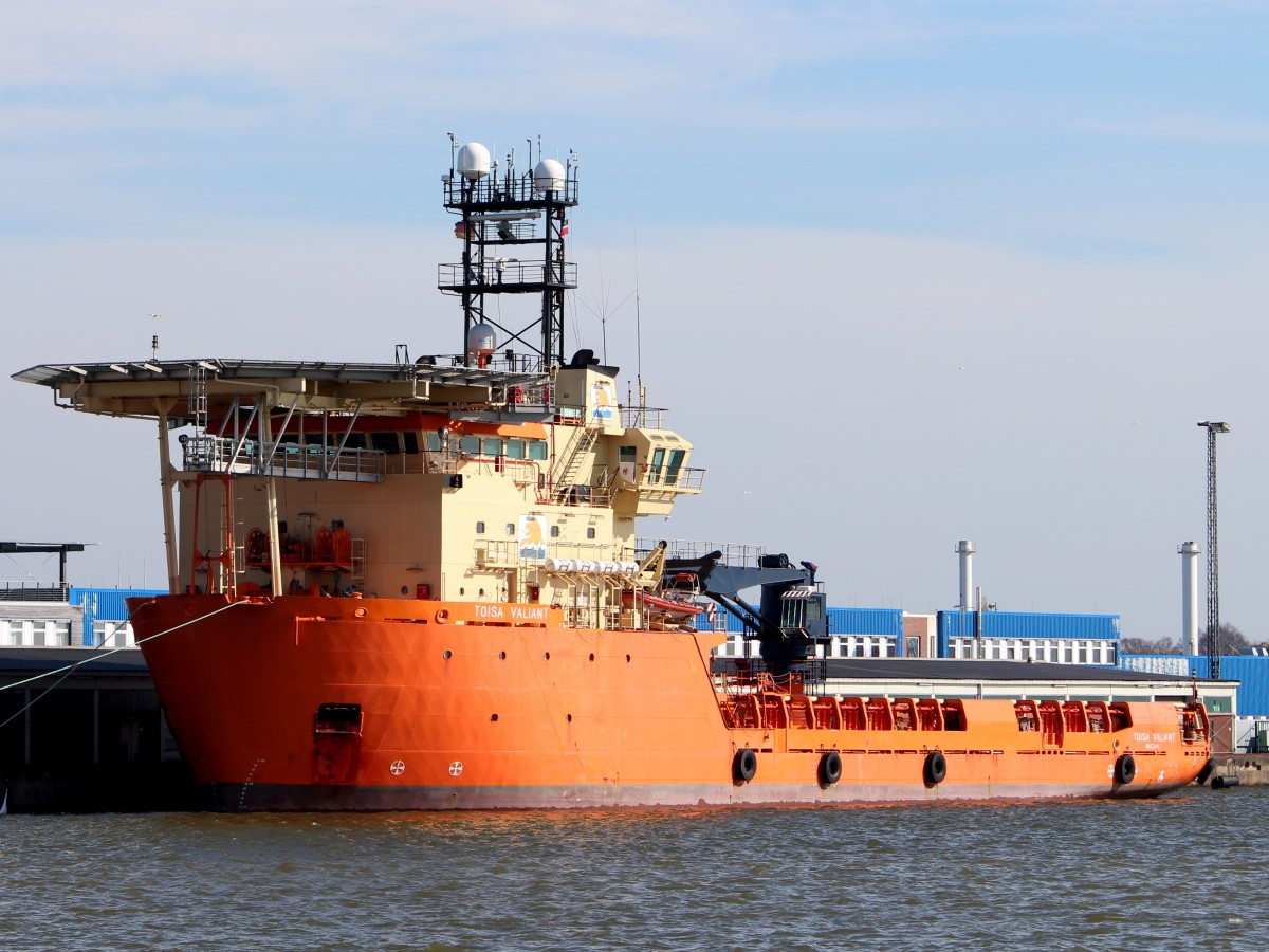 Die Toisa Valiant am 20.03.2014 im Fischereihafen von Bremerhaven.