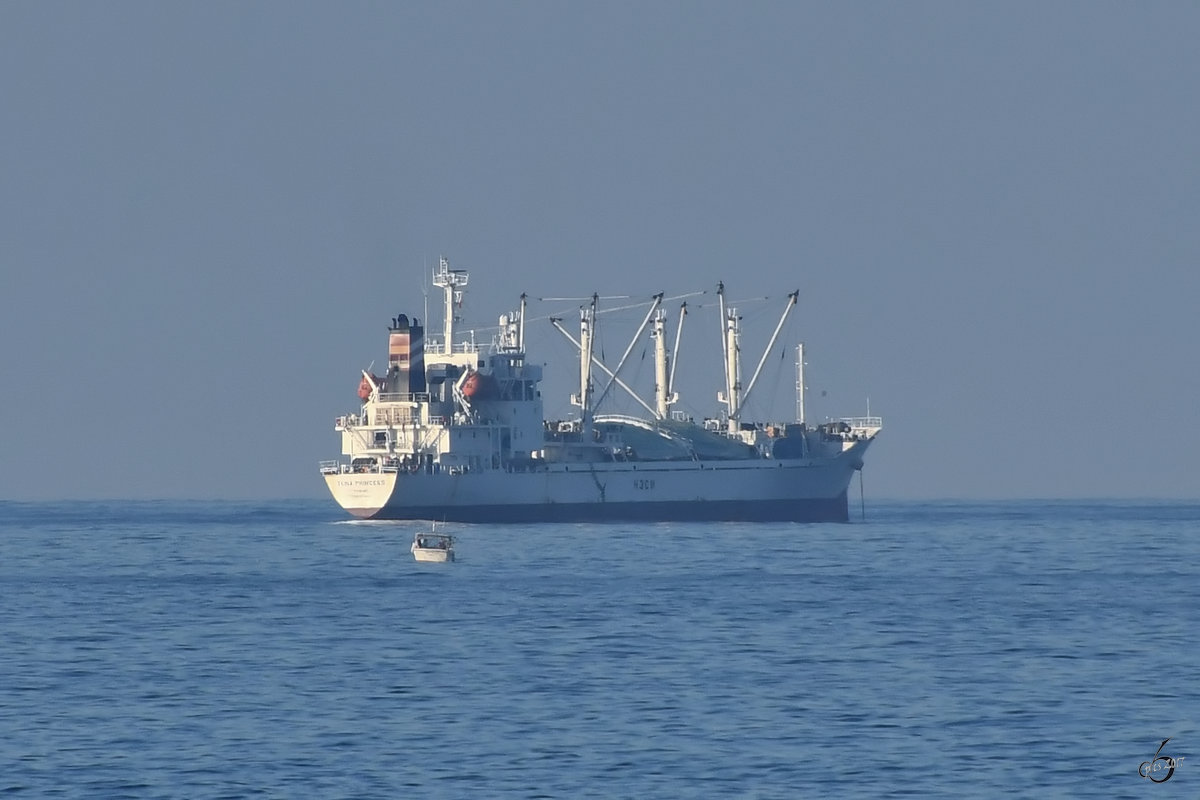 Die  Tuna Princess  auf dem Mittelmeer vor Malta. (Oktober 2017)