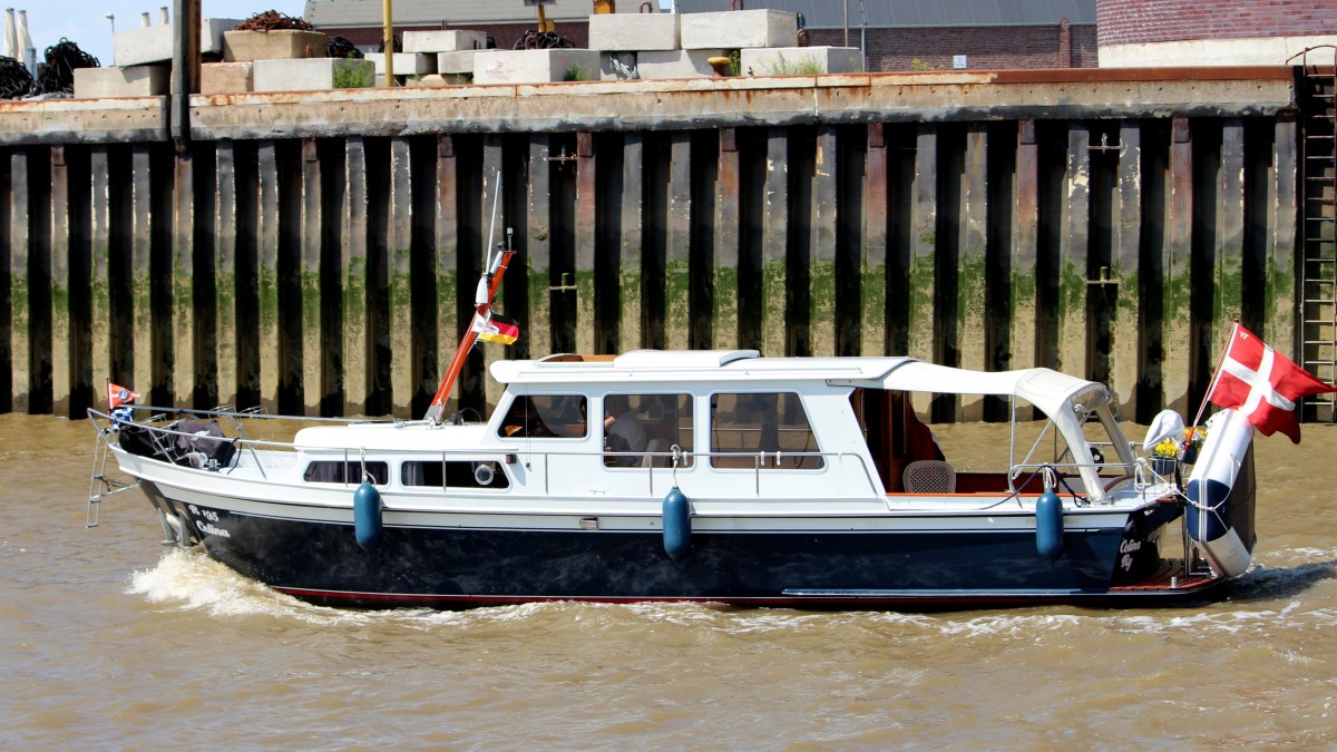 Die Yacht Celina am 06.06.2014 auf der Geeste.