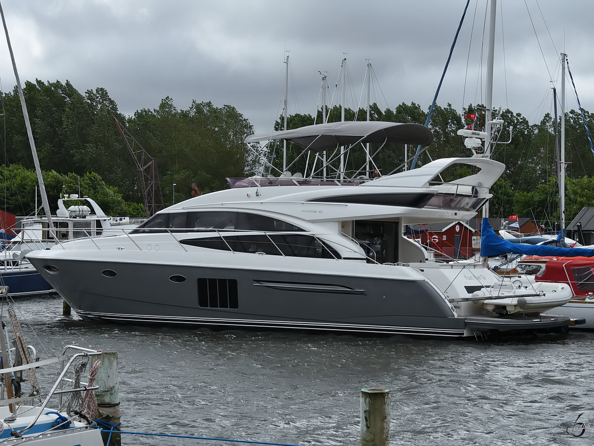 Die Yacht  Fast Fun To  in Aalborg Anfang Juni 2018.