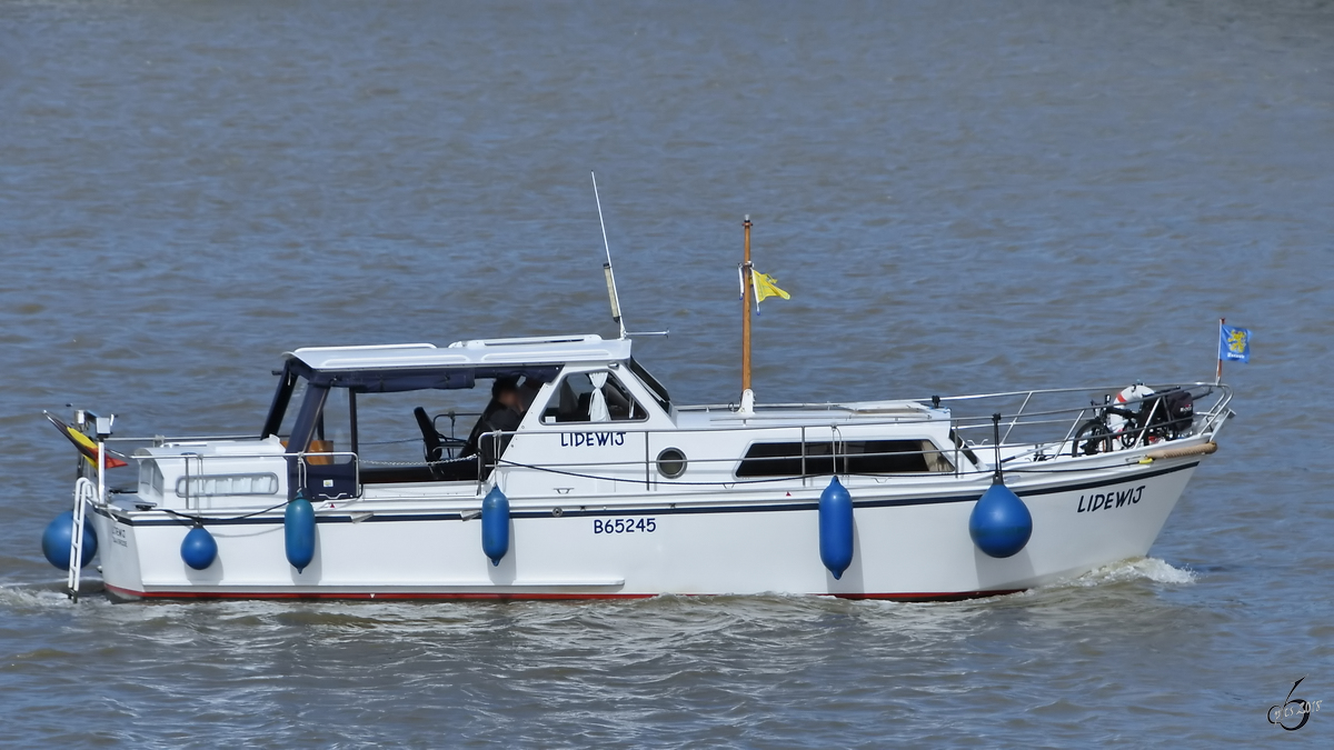 Die Yacht  Lidewij  Ende Juli 2018 in Antwerpen.