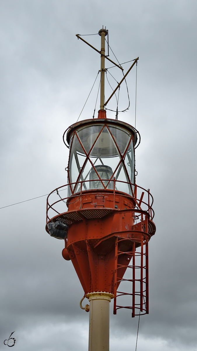 Dieses Leuchtfeuer war Mitte Juni 2018 im Marinemuseum Aalborg ausgestellt.