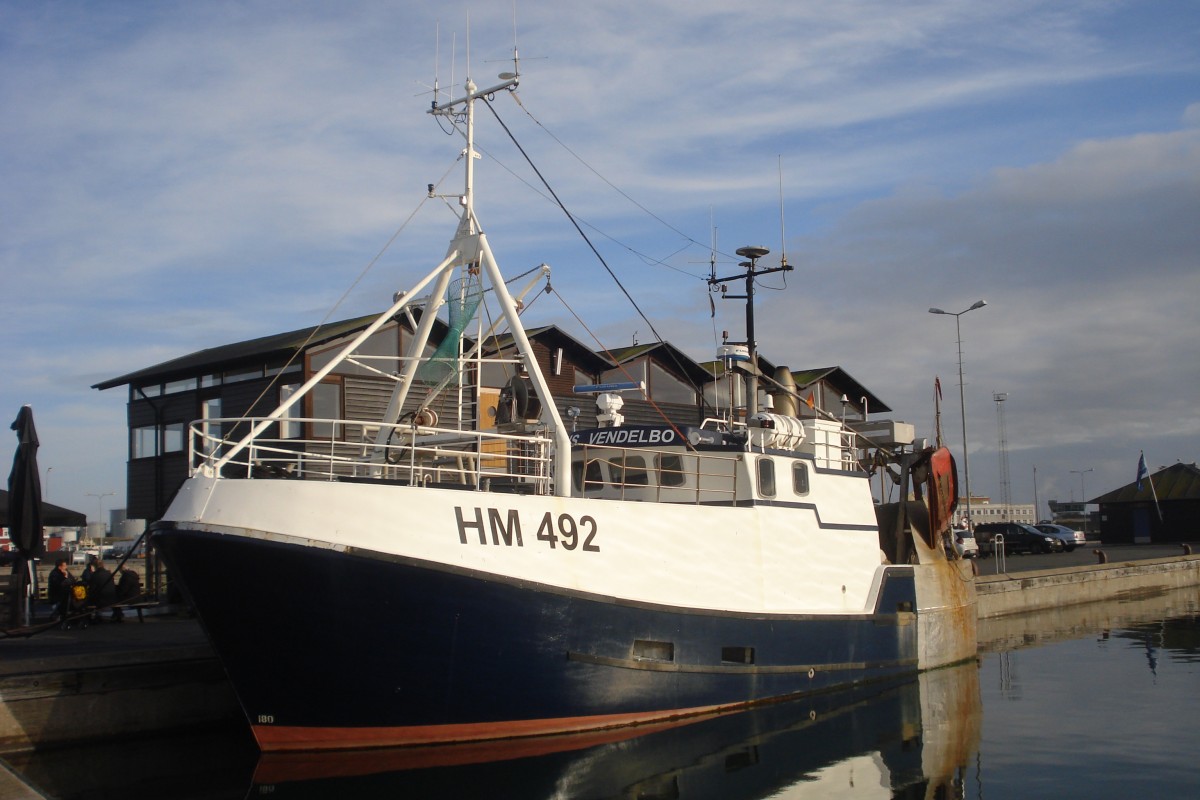 DORIS VENDELBO HM492 liegt im Hafen von Skagen. Oktober 2014
