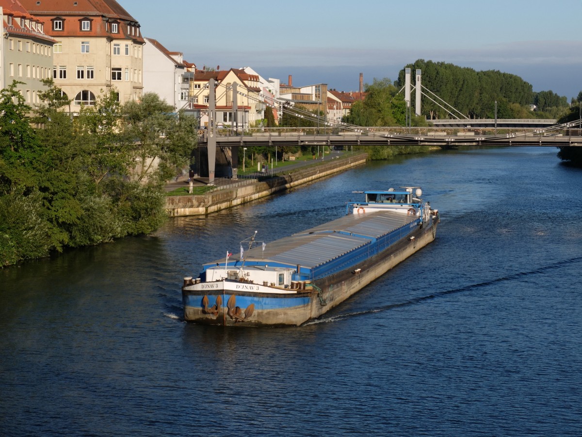 Dunav 3 auf dem Main-Donau-Kanal in Bamberg am 5. September 2015.