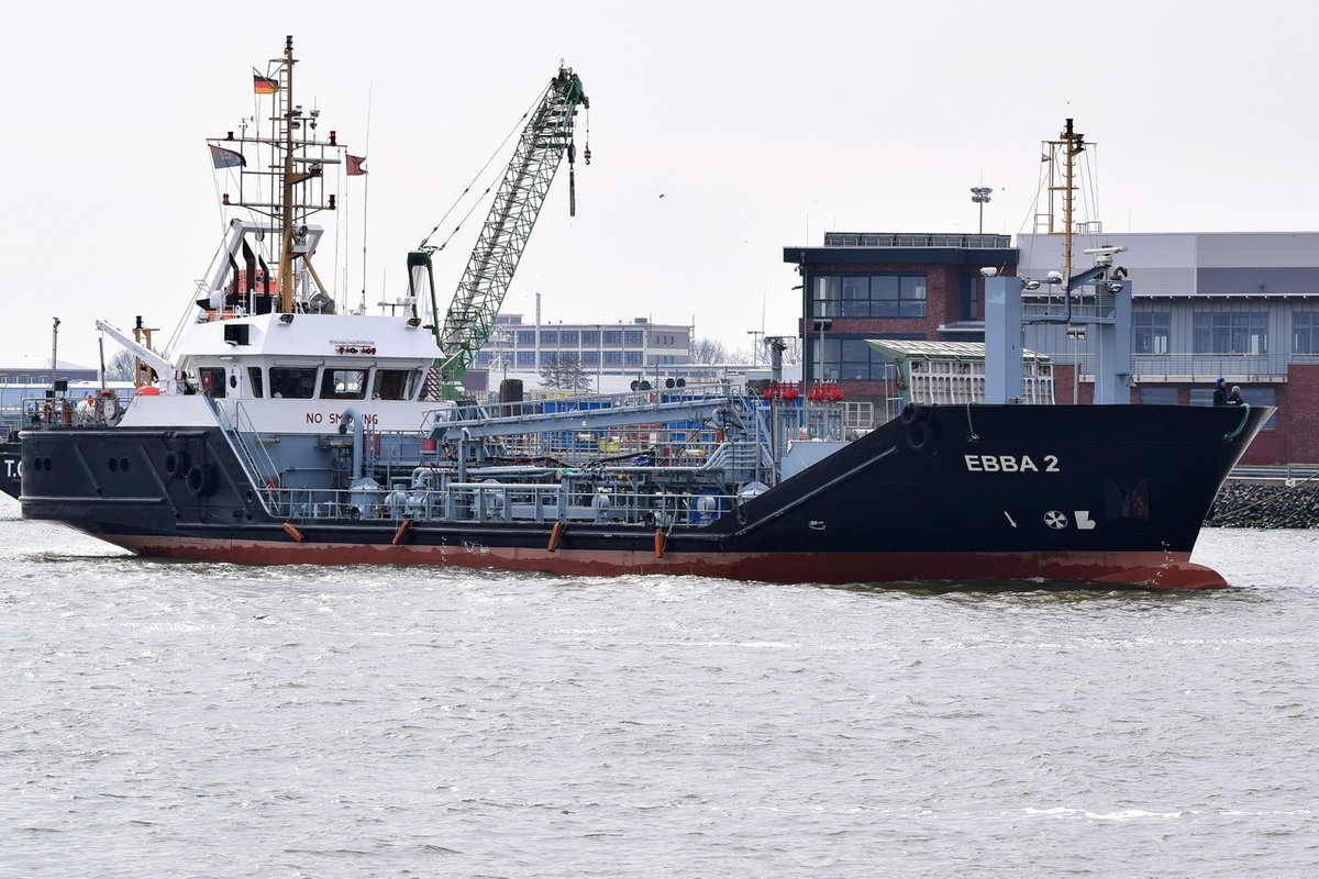 EBBA 2 , Tanker  , IMO 9588914 , Baujahr 2012 , 51.97 × 10.4m , 30.03.2018 Cuxhaven