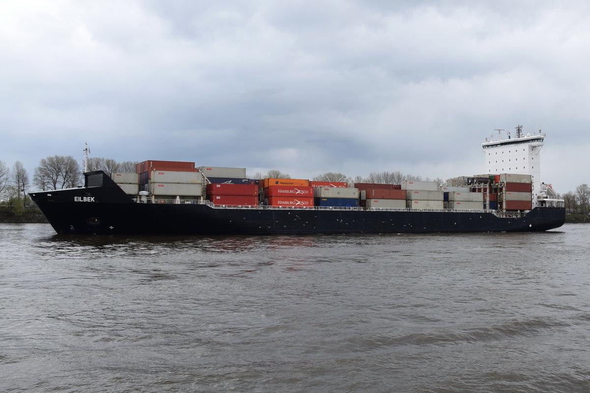 EILBEK , Feederschiff , IMO 9313199 , Baujahr 2005 , 1600 TEU , 169 x 28m , 29.04.2016 Finkenwerder