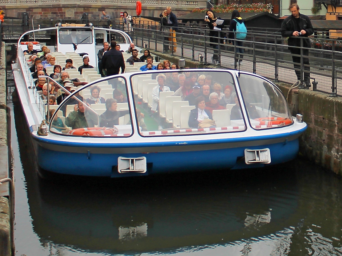 Ein  Batorama  in der Schleuse; Straßburg, 1.10.12