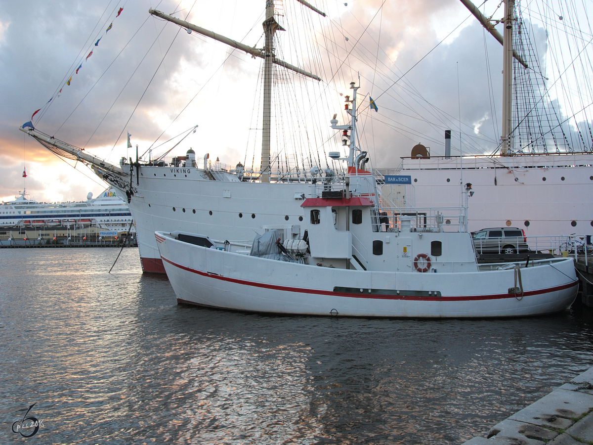 Ein Boot im Hafen von Göteborg. (August 2010)