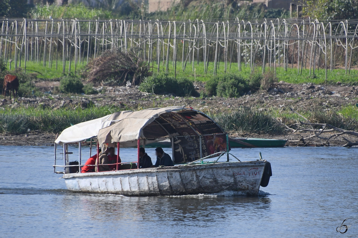 Ein Motorboot im Dezember 2018 auf dem Nil in Kairo.