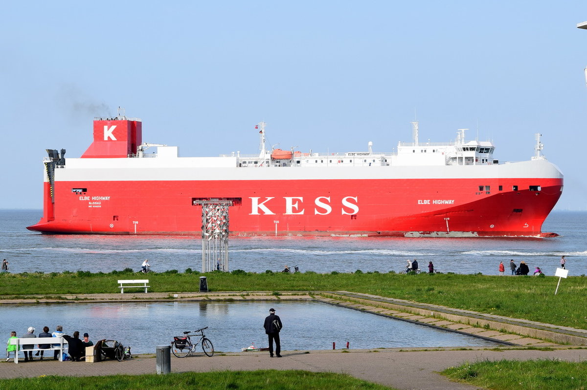 ELBE HIGHWAY , Fahrzeugtransporter , IMO 9316282 , Baujahr 2005 , 148 x 25m , 14.05.2017  Cuxhaven