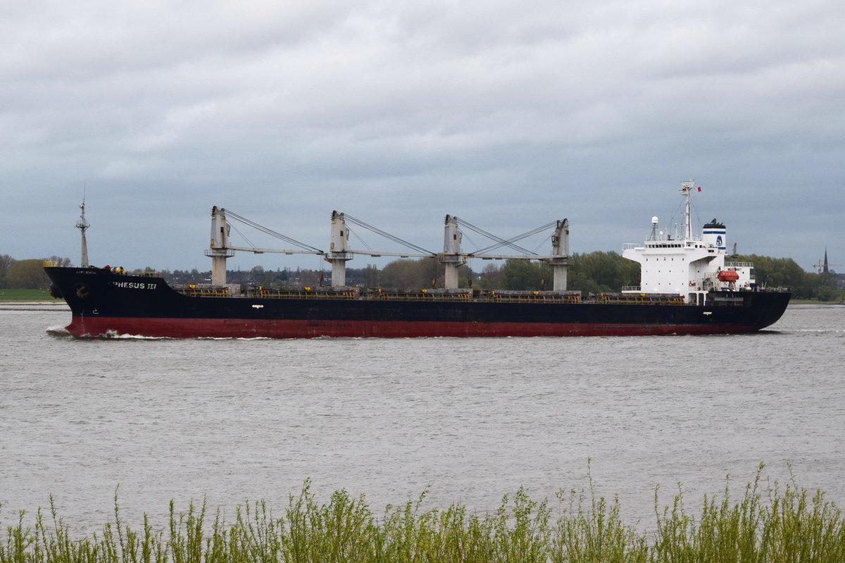 EPHESUS III , Bulk Carrier , IMO 9278167 , Baujahr 2004 , 169 x 29 m , 21.04.2017 Grünenedeich