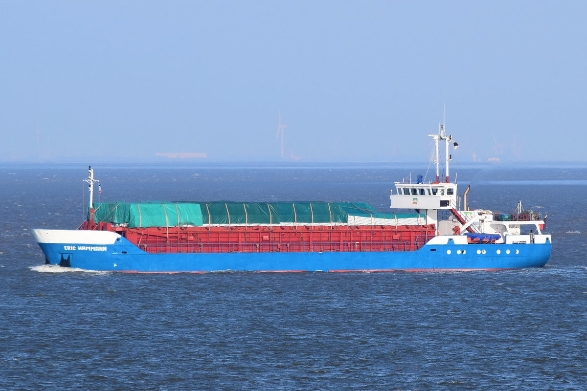 ERIC HAMMANN , General Cargo , IMO 9011985 , Baujahr 1991 , 58.75 × 11.65m ,30.03.2ß18 Cuxhaven Alte Liebe