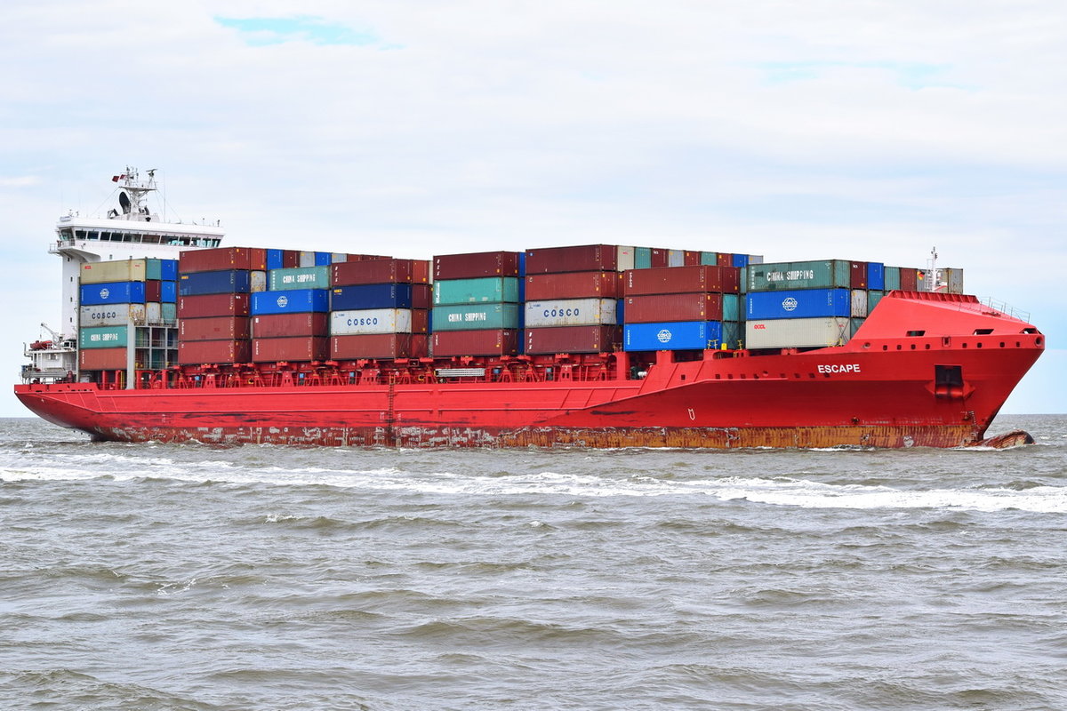 Escape , Feederschiff , IMO 9491501 , 1436 TEU , Baujahr 2011 , 168.03 × 25.83m , Cuxhaven , 16.05.2019