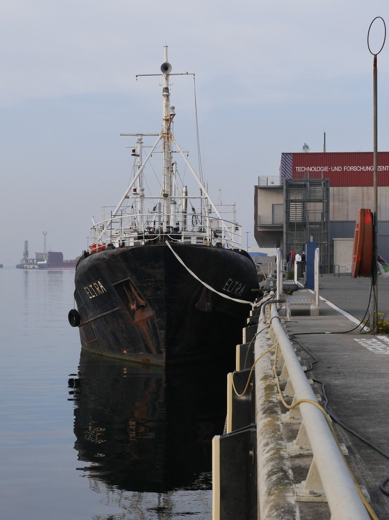 Expeditionsschiff ELTRA (ehemaliger Hochseekutter / Fischtrawler) liegt in Wismar zum Verkauf; 01.11.2015
