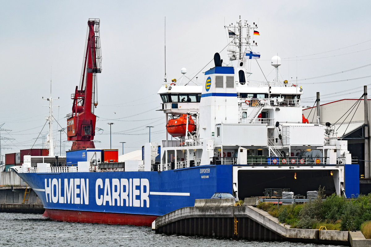 EXPORTER (IMO 8820860), Holmen Carrier, am 6.7.2019 in Lübeck