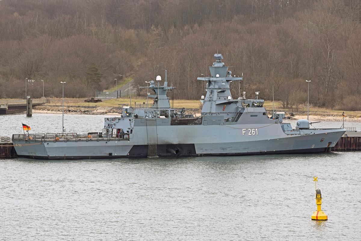 F 261 bei Laboe am 09.02.2016