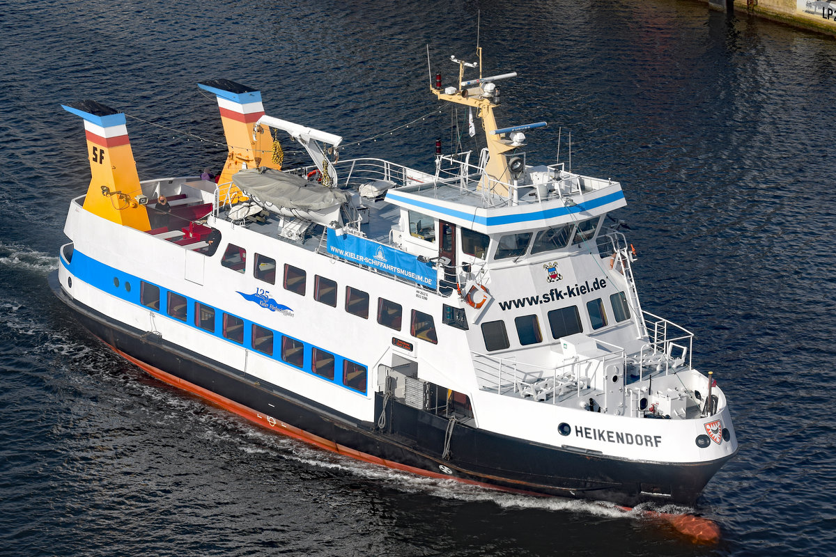 Fähre HEIKENDORF (IMO 8308733) am 23.08.2020 im Hafen von Kiel