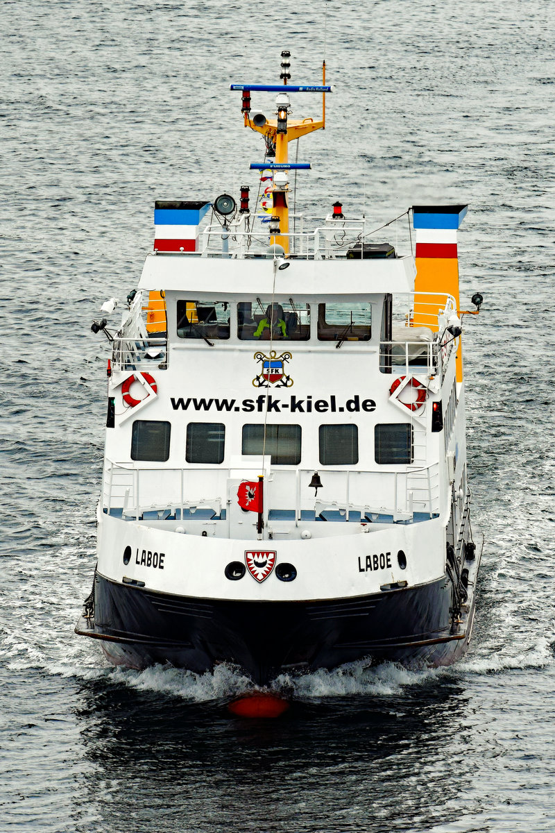 Fähre LABOE im Hafen von Kiel. Aufnahme vom 23.08.2016