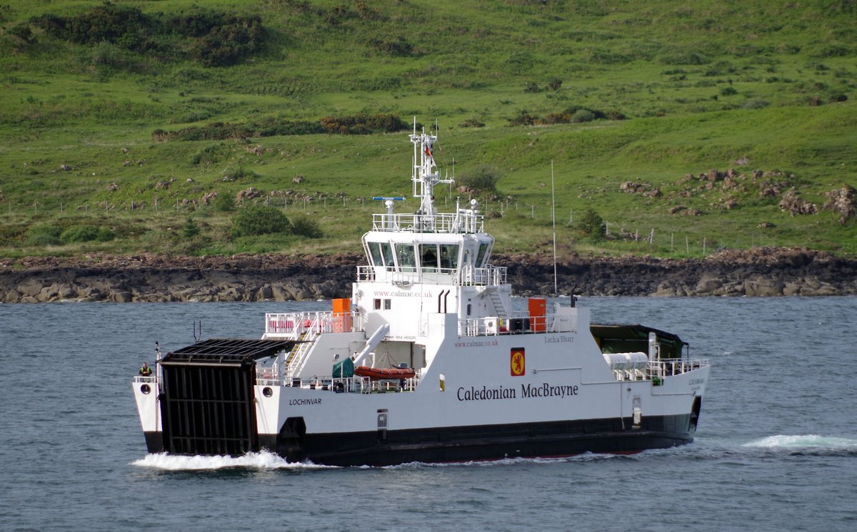 Fähre LOCHINVAR am 31.05.17 vor der Isle of Mull (Schottland)