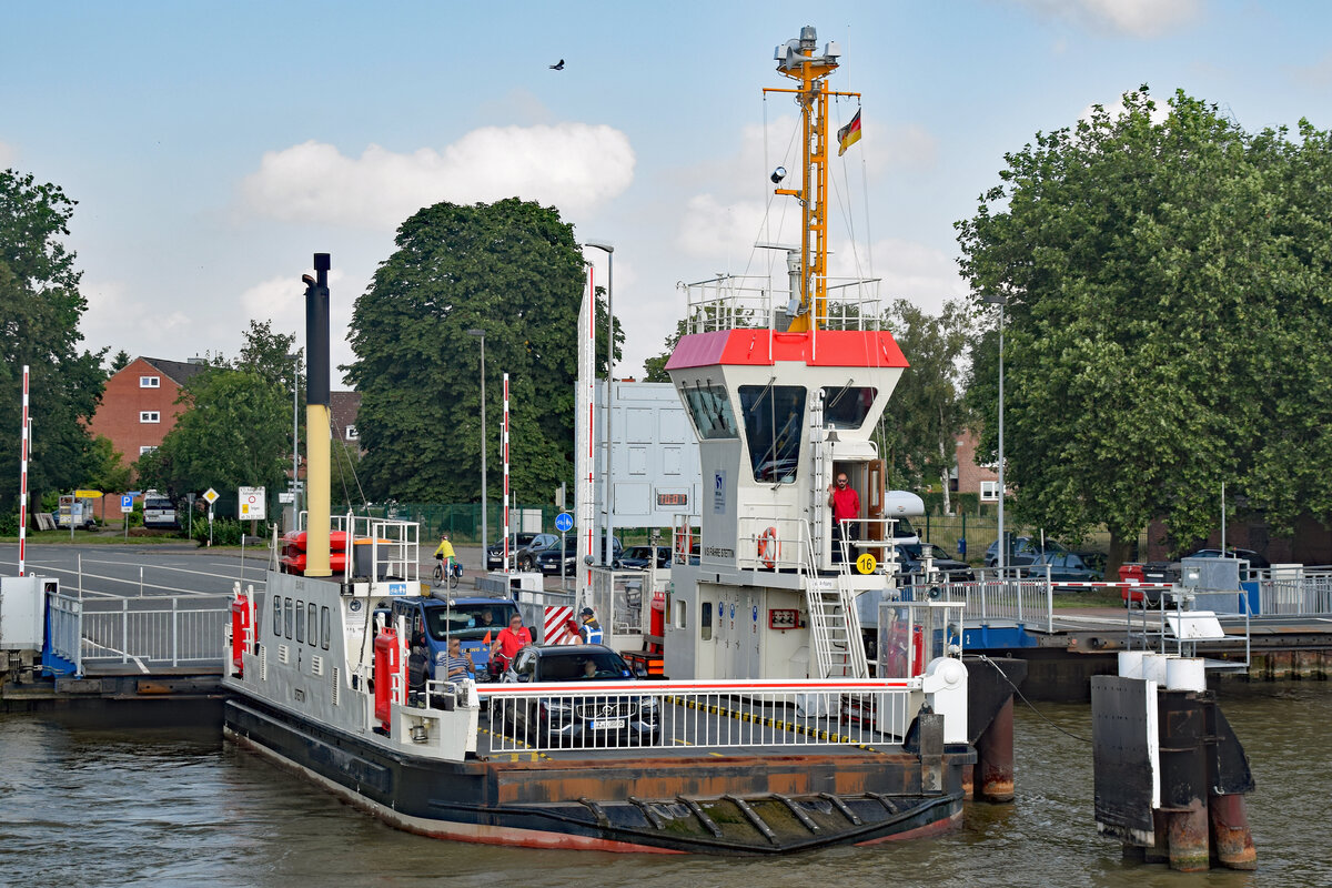 Fähre STETTIN (ENI 05042080) am 24.7.2021 im NOK (Nord-Ostsee-Kanal) bei Brunsbüttel