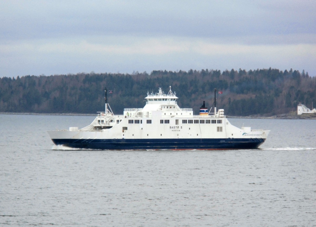 Fährschiff  Bastö II  am 10.04.14 im Oslofjord.