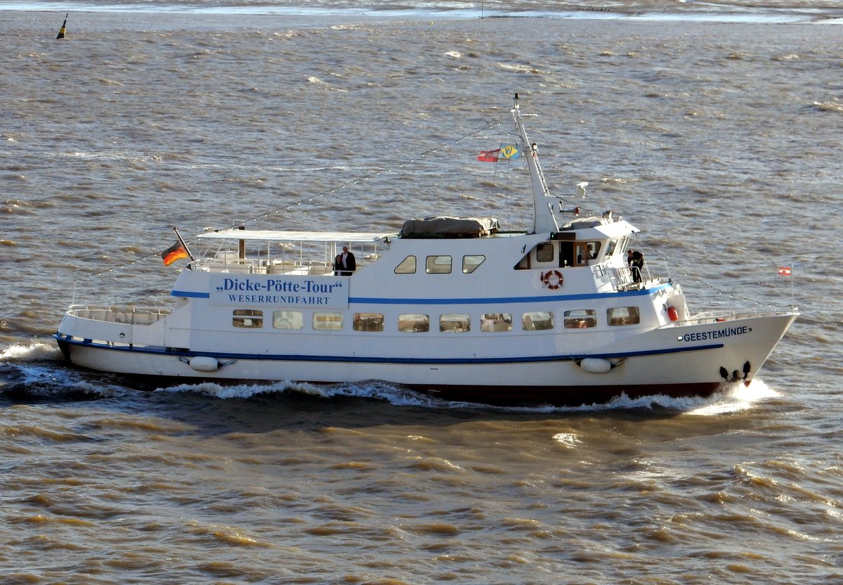 Fahrgastschiff Geestemünde am 29.08.16 in Bremerhaven

