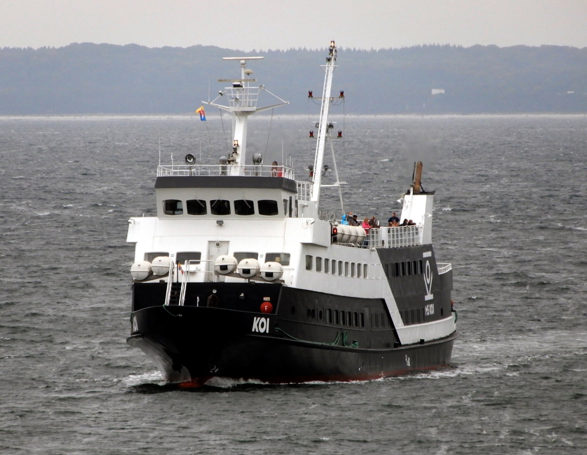 Fahrgastschiff KOI am 08.10.20 vor Sassnitz