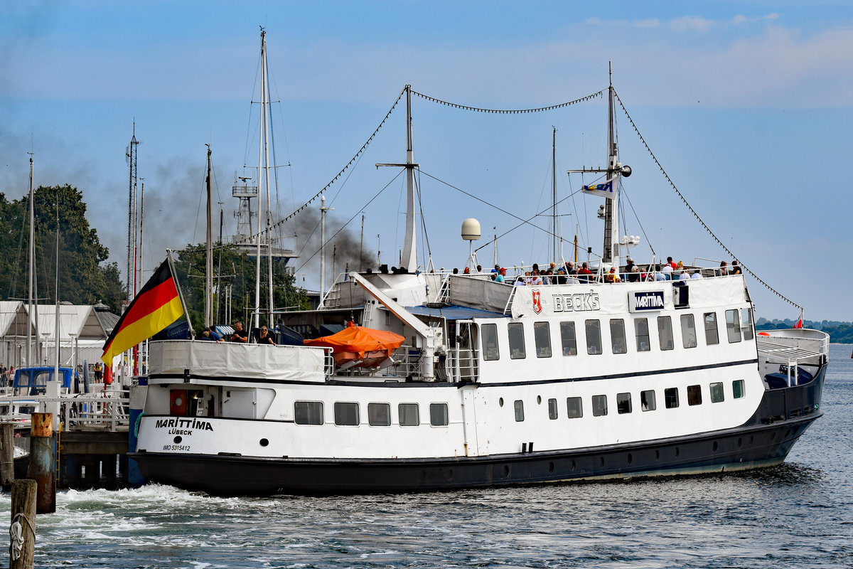 Fahrgastschiff MARITTIMA (IMO: 5315412) am 11.07.2019 in Lübeck-Travemünde
