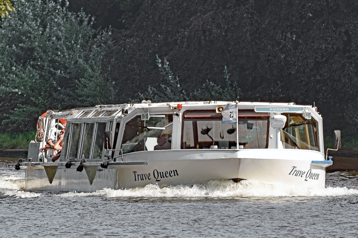 Fahrgastschiff TRAVE QUEEN am 26.08.2016 in Lübeck