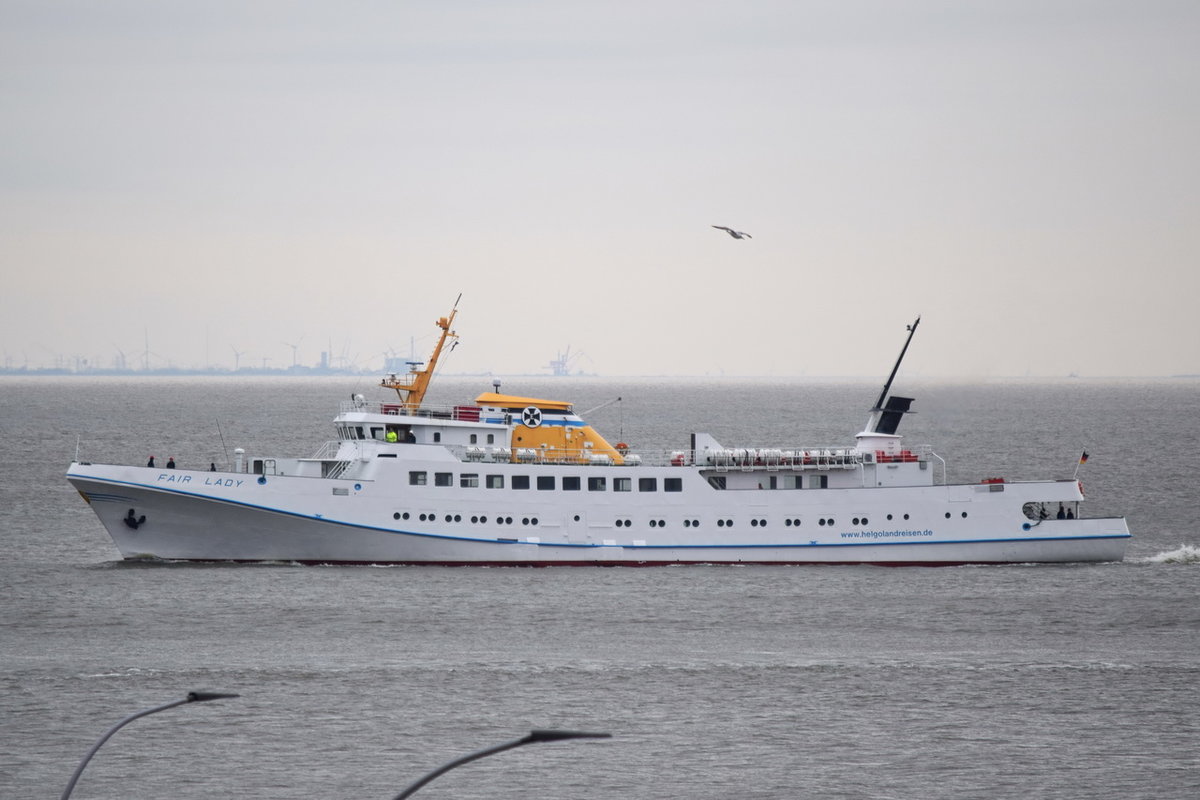 FAIR LADY  , Fahrgastschiff , IMO 7016474 , Baujahr 1970 , 68.49 x 10 m , Cuxhaven , 18.03.2020