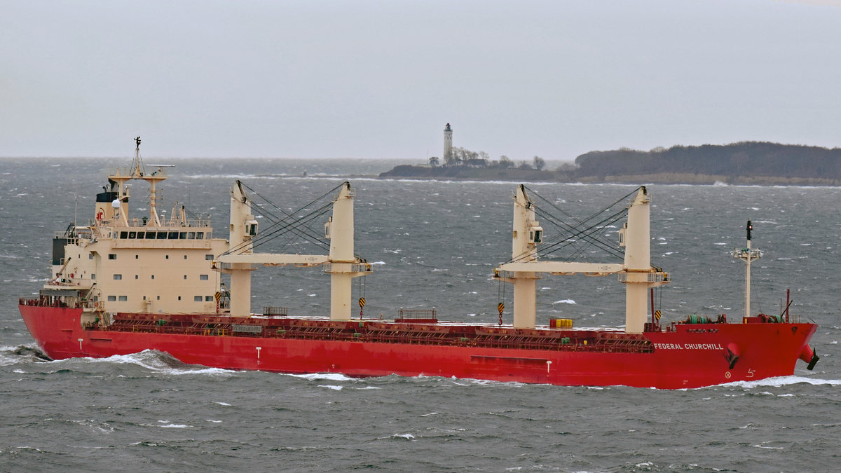 FEDERAL CHURCHILL (IMO: 9671060) am 09.02.2020 in der Ostsee