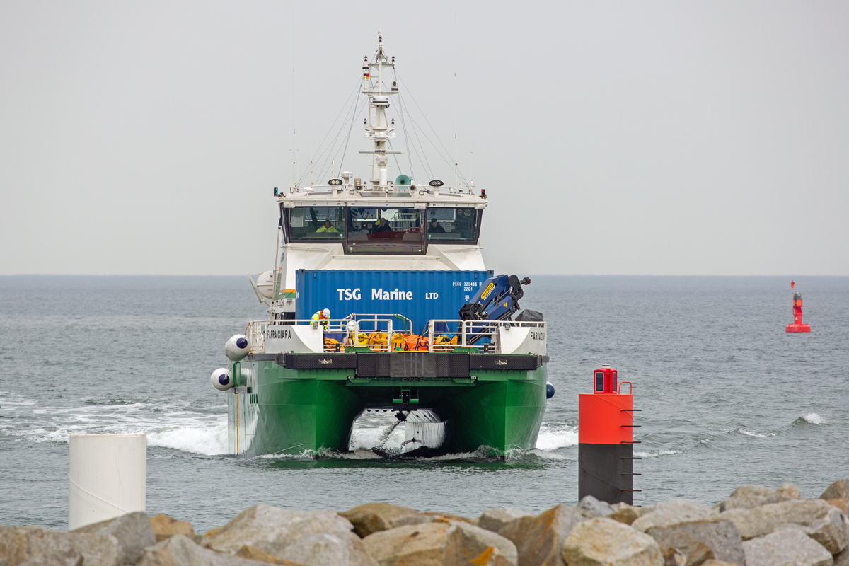 FERRA CIARA der TSG MARINE LTD einlaufend in den Mukraner Hafen. - 10.05.2022